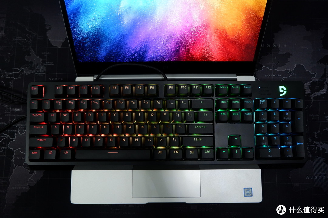 人生中第一款静音红—Fuhlen 富勒 G900S RGB 机械键盘 测评