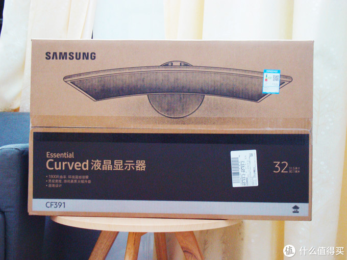 大屏大颗粒？当电视机用？SAMSUNG 三星 C32F391FWC 1800R 显示器