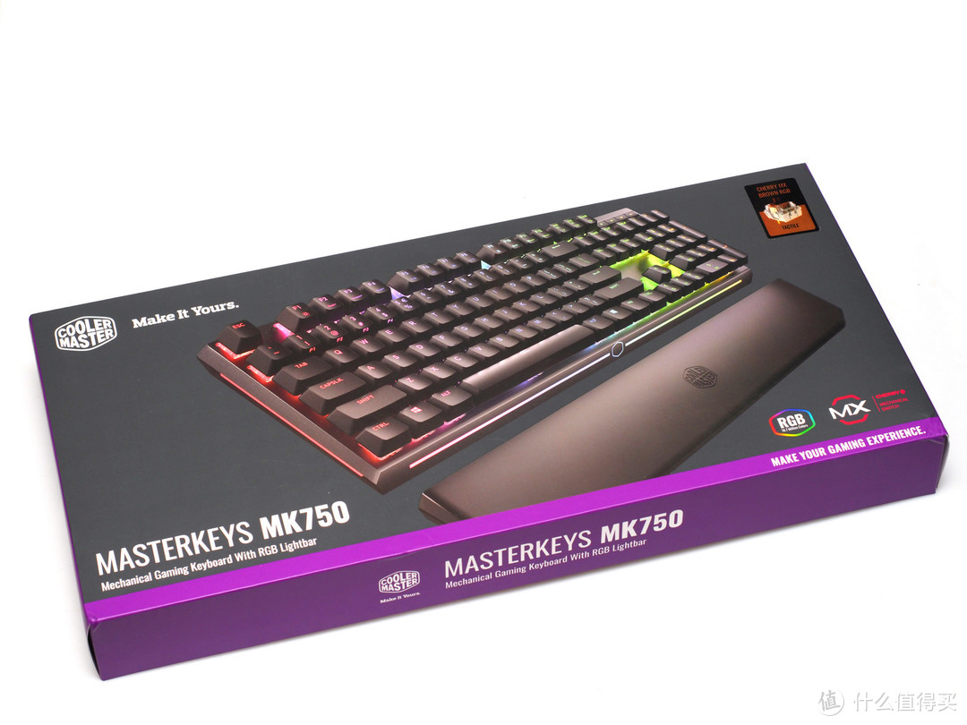 给手指做个马杀鸡—COOLERMASTER 酷冷至尊 MK750 键盘和PBT键帽开箱