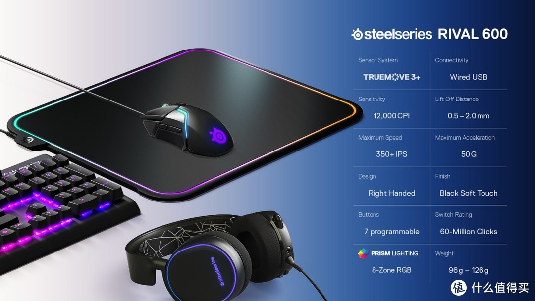 脚踩双传感器？不如好好打磨手感—SteelSeries 赛睿 Rival 600 游戏鼠标开箱