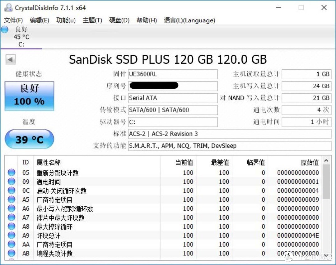 SanDisk 闪迪 固态硬盘 加强版 简测