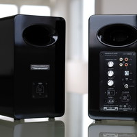 漫步者 AIRPULSE A100 立体声有源音箱外观展示(控制面板|尺寸|扬声器|单元|喇叭)