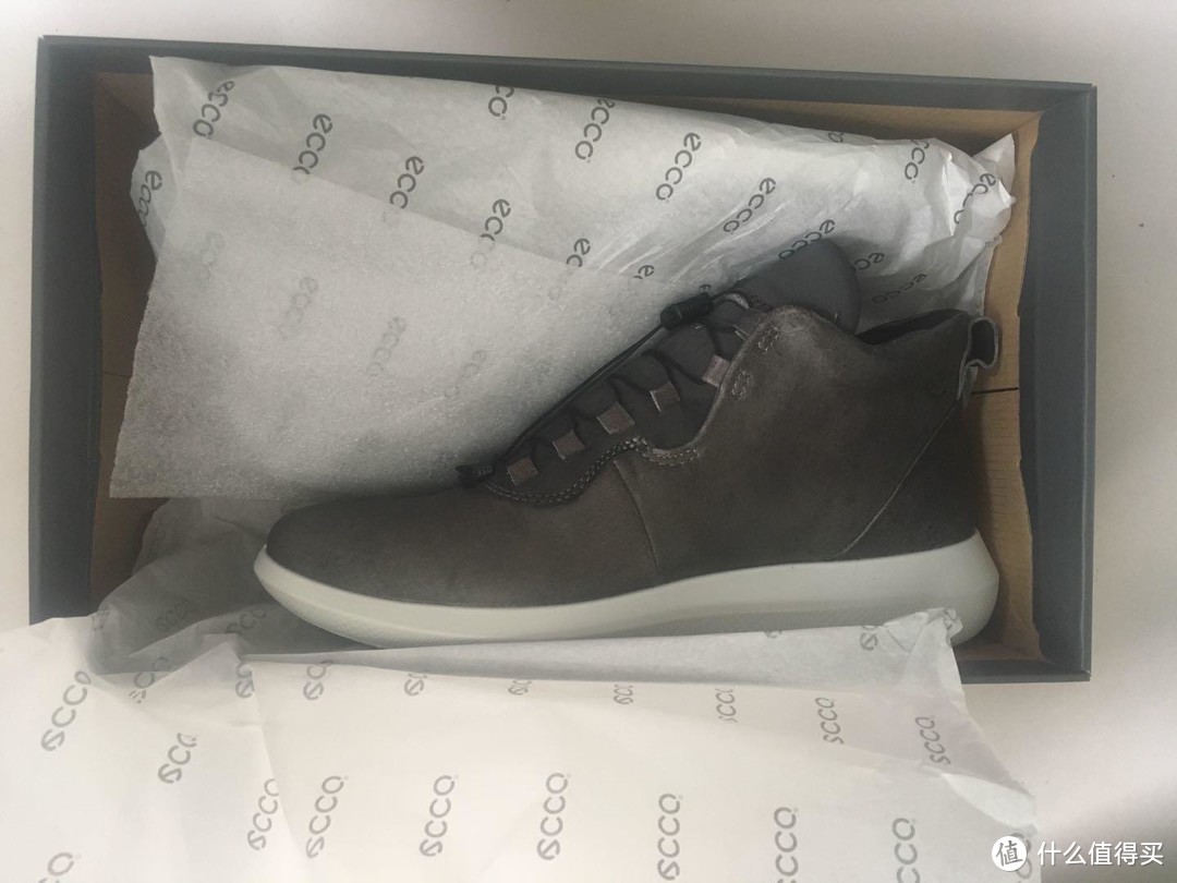 ECCO 爱步 scinapse high top sneaker 开箱及转运四方转运心得