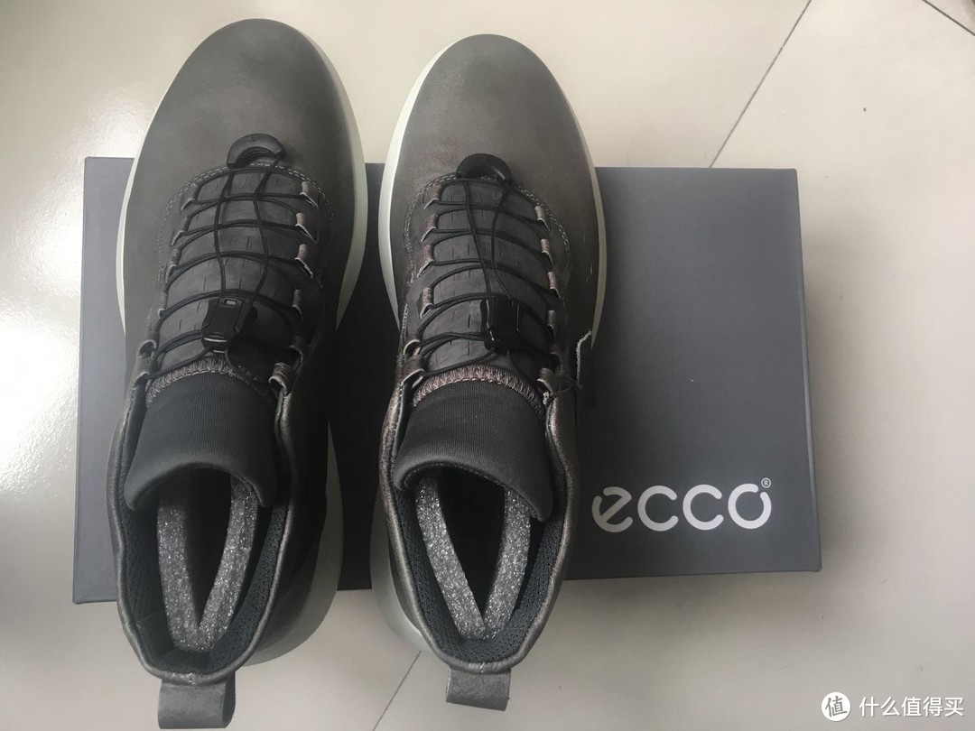 ECCO 爱步 scinapse high top sneaker 开箱及转运四方转运心得