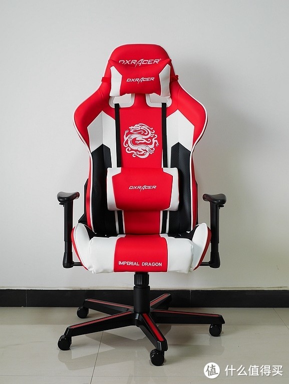 红的很亮骚 DXRACER 迪锐克斯 F189 电竞椅(红色白龙） 入手开箱