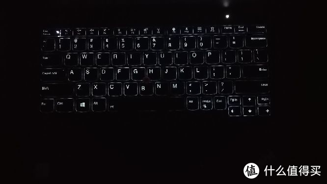 晚上X280的键盘灯