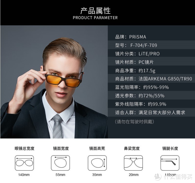给你的眼睛多一重保护-PRiSMA普利索Lite镜片防蓝光护目镜众测报告
