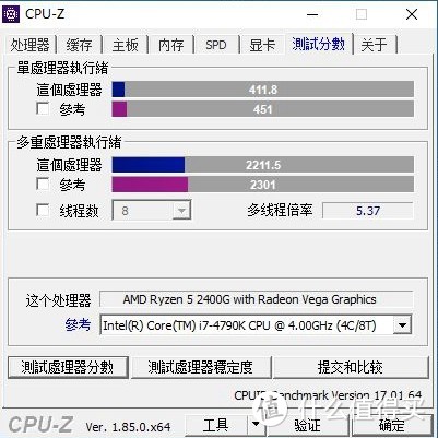 AMD Ryzen 5 2400G CPU简单测试