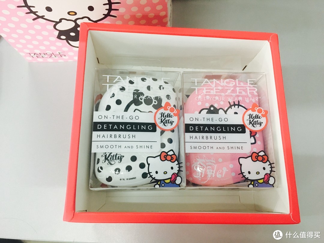 少女心爆表的Tangle Teezer Hello Kitty合作款 美发梳