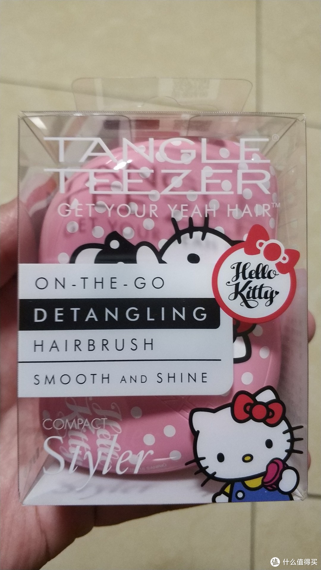 少女心爆棚的------Tangle Teezer便携款美发梳hello kitty礼盒