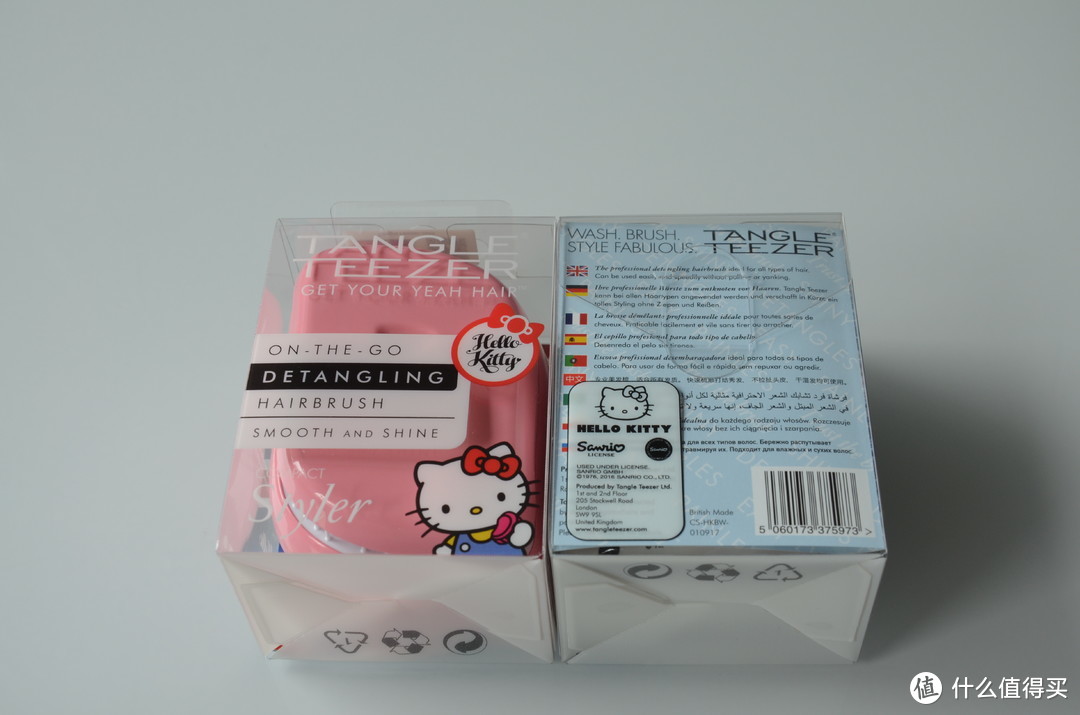 来自英国的Tangle Teezer便携款专业美发梳，还是可爱的hello kitty礼盒款哦。