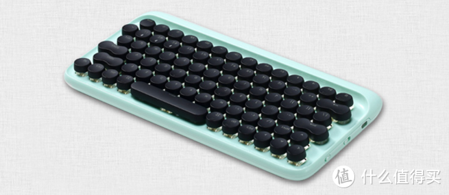 这一抹绿，给你的夏日送去了凉意----京造朋克蓝牙机械键盘