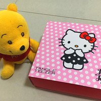 按摩、防打结、防脱发一步到位——Tangle Teezer便携款美发梳hello kitty礼盒