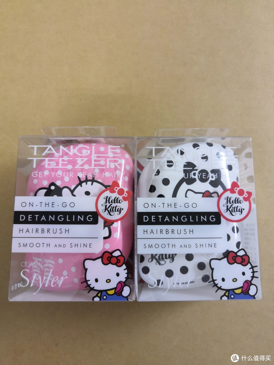 【轻众测】Tangle Teezer便携款美发梳hello kitty礼盒