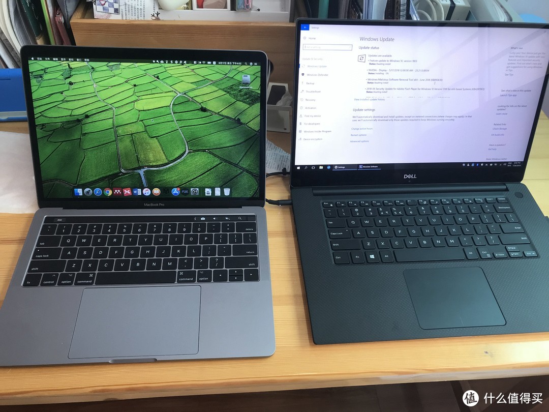 苹果 MacBook Pro 13 和 Dell XPS 15 9570 对比