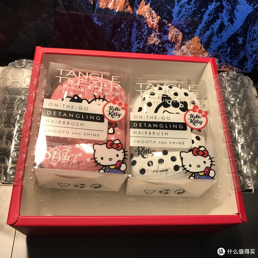 头可断发型不能乱！芭比金刚的标配——Tangle Teezer之hello kitty美发梳