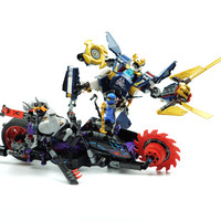 乐高Lego 幻影忍者 Ninjago 武士X大战锯齿摩托车 70642外观展示(人偶|零件|尺寸|车轮|车胎)