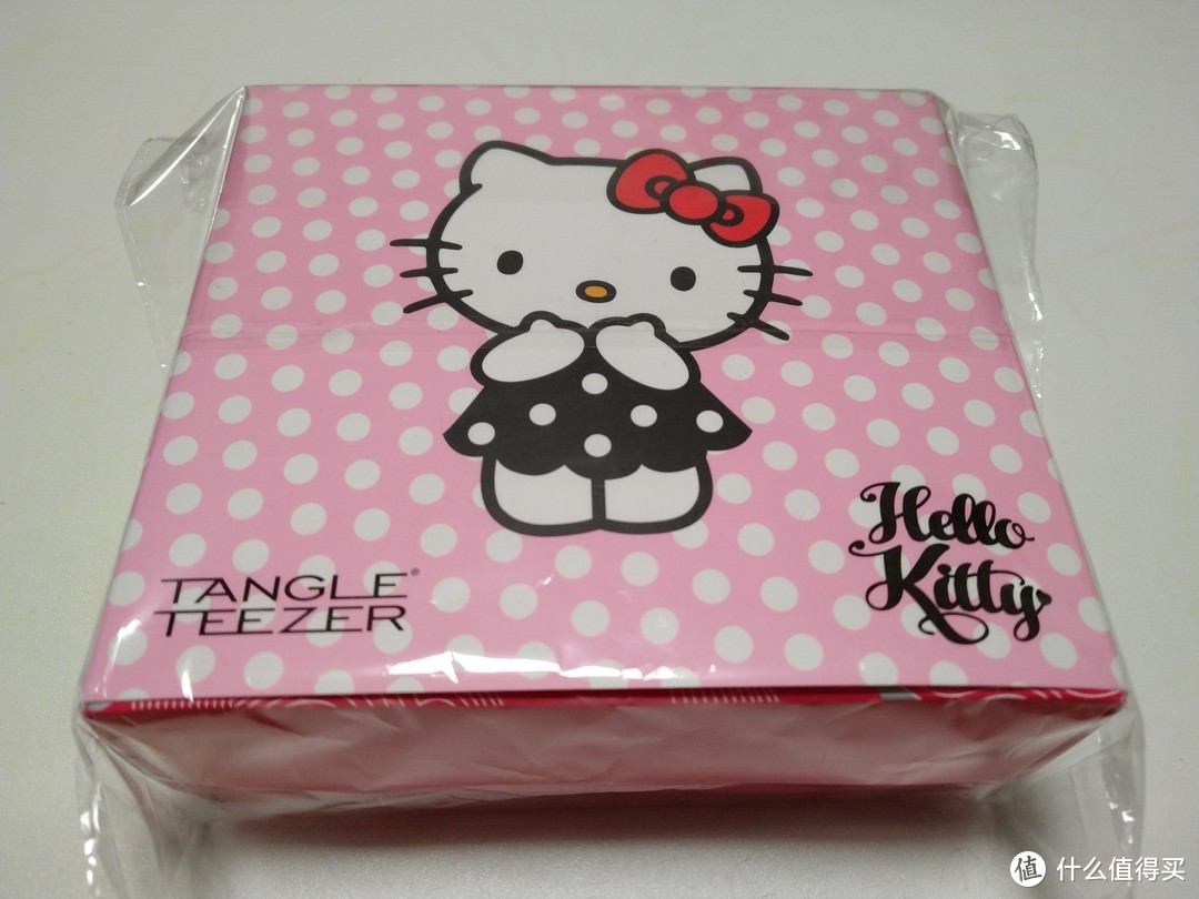 迟到的评测让头发柔顺的魔法梳子-Tangle Teezer便携款美发梳hello kitty礼盒