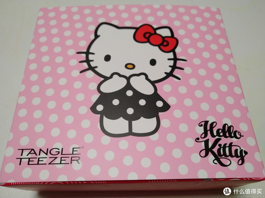 迟到的评测让头发柔顺的魔法梳子-Tangle Teezer便携款美发梳hello kitty礼盒