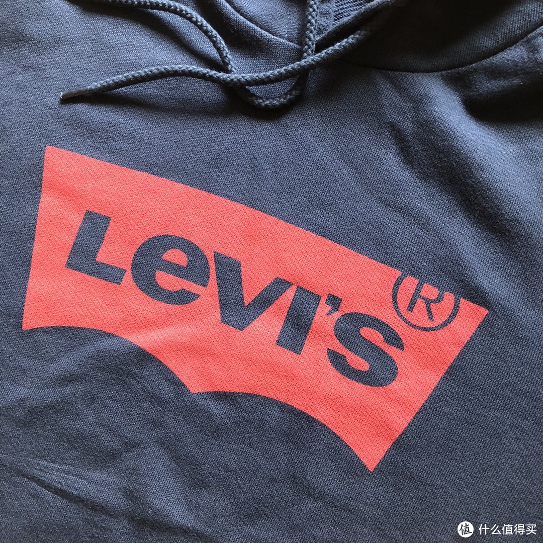 Levi's 李维斯 男士logo套头卫衣开箱