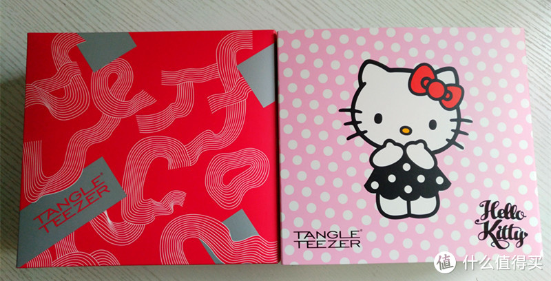 少女心必胜！测Tangle Teezer便携款美发梳hello kitty礼盒