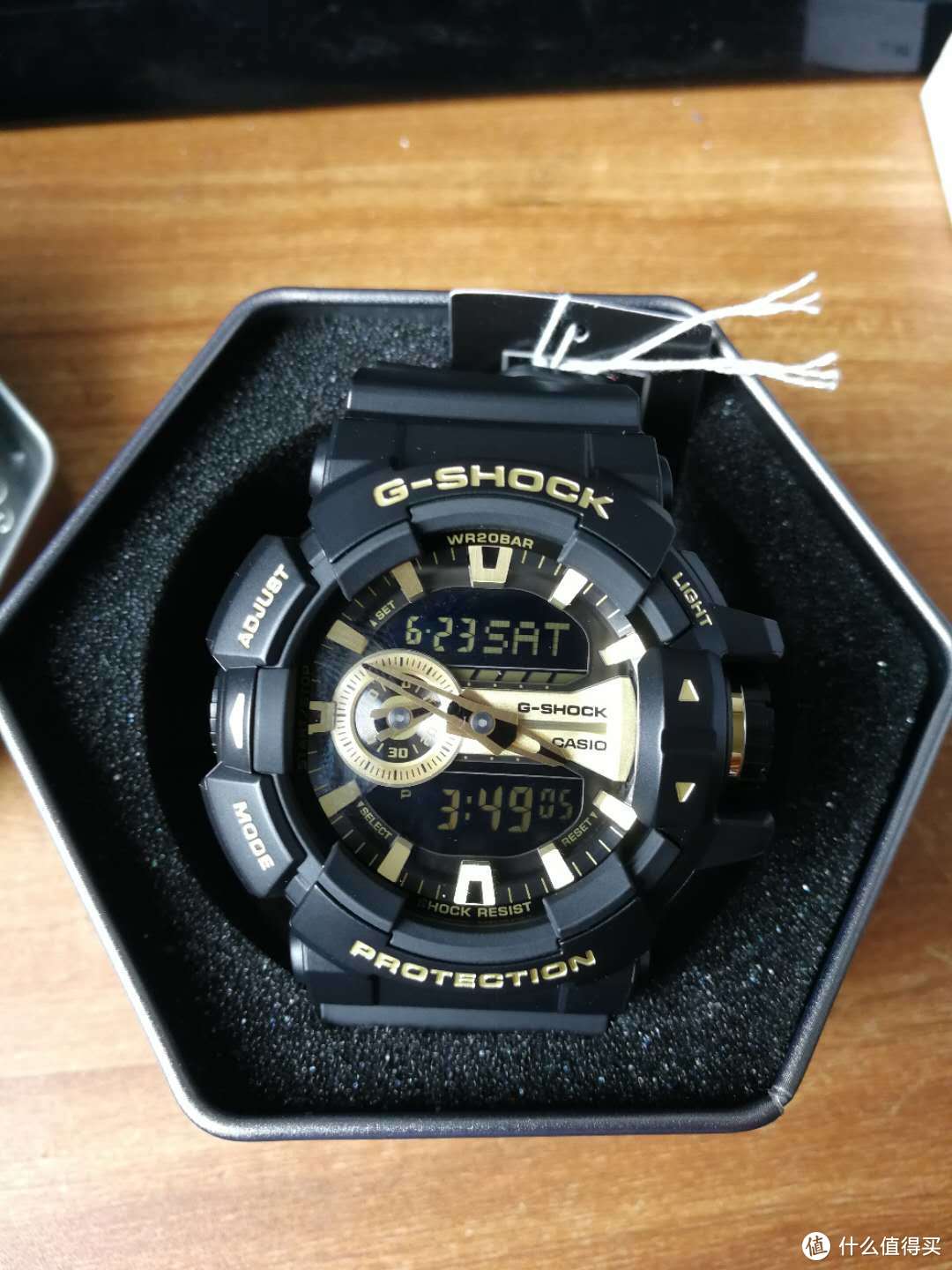 又一年618剁手 CASIO 卡西欧 G-SHOCK GA-400 电子表 金灿灿的大块头的开箱