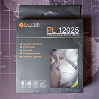 COOLING PL12025 机箱散热风扇外观细节(电源线|底板扣具|水泵|风扇|水管)