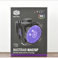 酷冷至尊 MASTERAIR 暴雪T620P 双塔双风扇RGB六热管直触风冷散热器产品展示(本体|扇叶|六热管|正面)