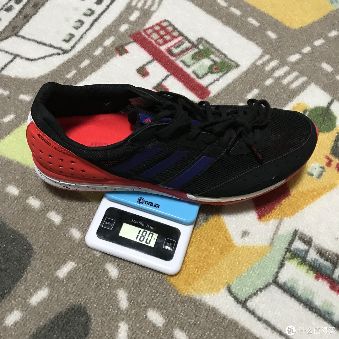 超轻！Adidas 阿迪达斯 Adizero takumi ren 跑鞋开箱