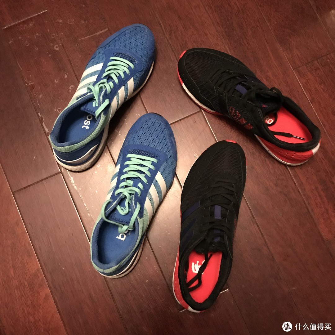 超轻！Adidas 阿迪达斯 Adizero takumi ren 跑鞋开箱