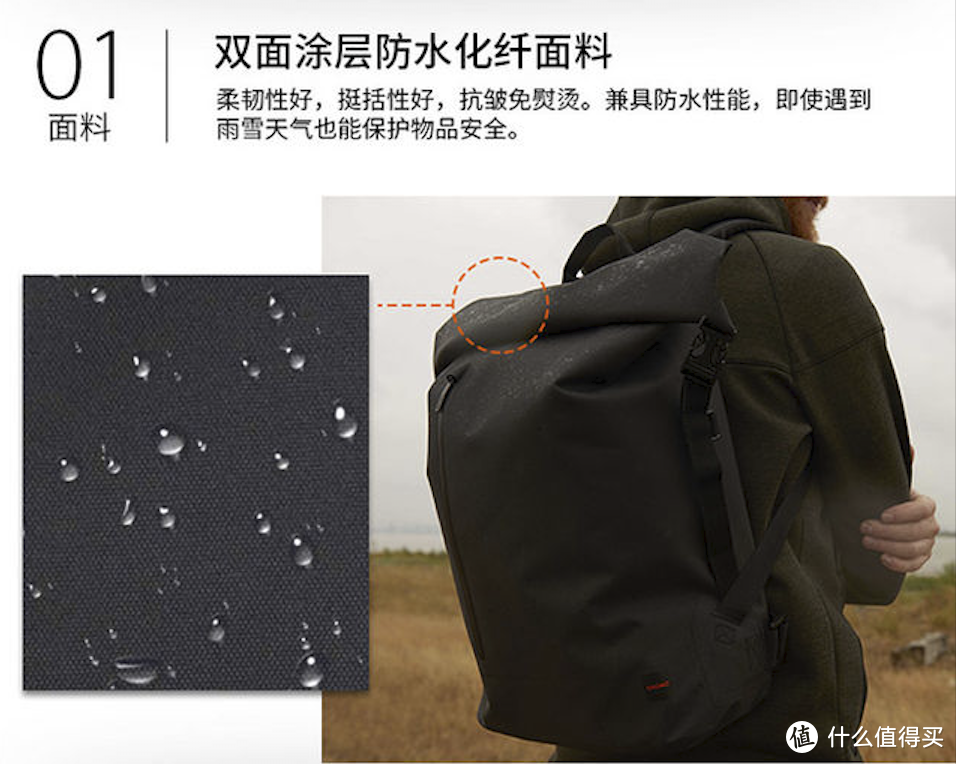 雨衣作的高级电脑包+登山包合体？——KNOMO CROMWELL克伦威尔卷盖双肩包