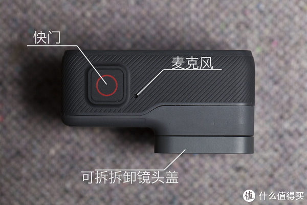 ▲GoPro的快门键在平时当作拍照快门或录像快门，如果在关机状态下短按快门键，GoPro将会自动开机并录像，如果在关机状态下长按快门键，将会自动开机并拍摄延时。
