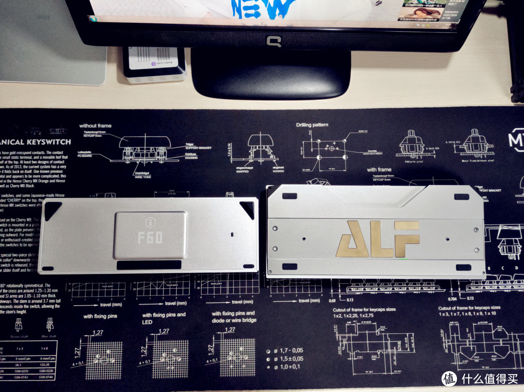 铝系艺术的狂潮—IQUNIX F60双模机械键盘+ZOMO猫爪键帽测评体验