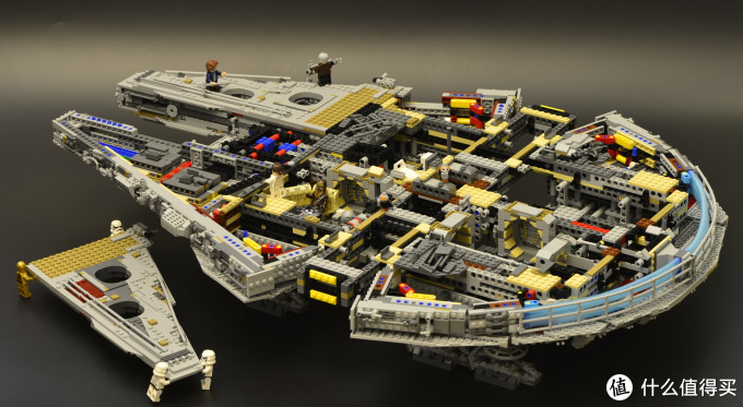 lego 乐高 75192 千年隼晒单附带支架展示