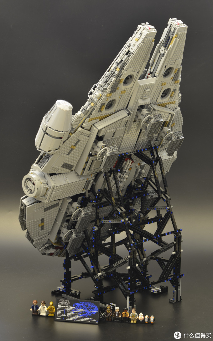 lego 乐高 75192 千年隼晒单附带支架展示