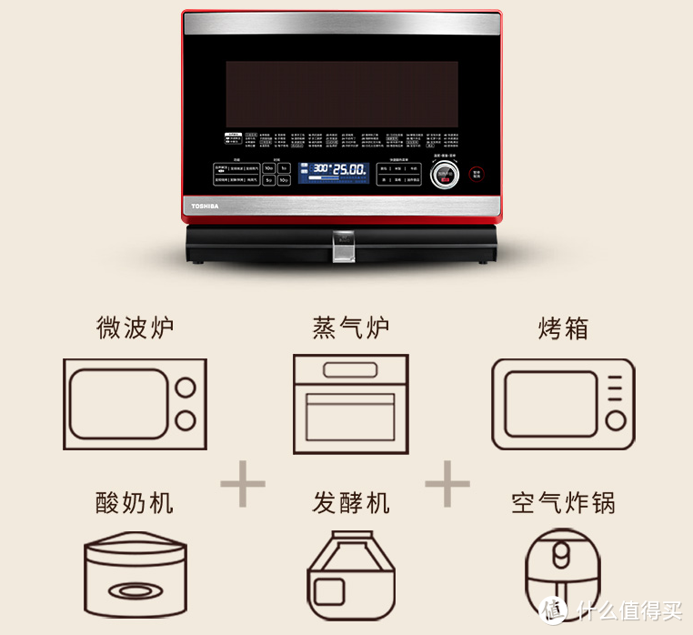 像日式水波炉这样的多功能合一的也都是独立式的，东芝的这款国内行货价格惊人。