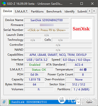 SanDisk 闪迪 极速移动固态硬盘 2TB 抢先使用体验