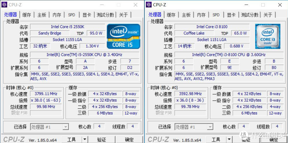 Core i3-8100的好搭档—七彩虹战斧C.B360M Plus V20主板评测，附上一张与i5-2550K的测试对比图