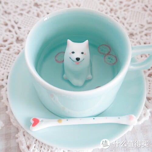 三浅陶瓷| 萨摩犬立体动物礼物杯子