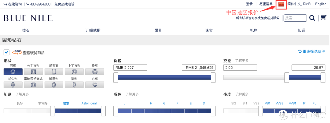 钻石价格大调查！线上线下价格起底儿后，还是Blue Nile下单更划算！