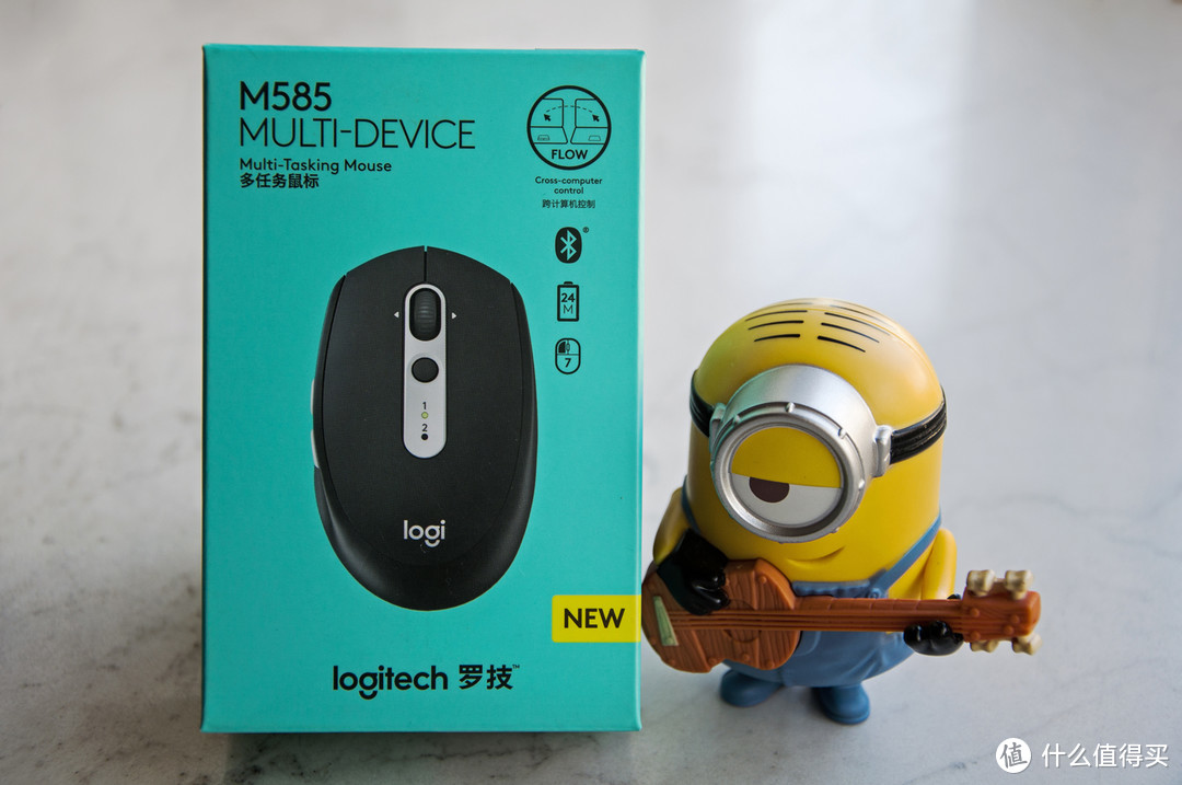 Logitech 罗技 585 鼠标开箱与FLOW功能解析