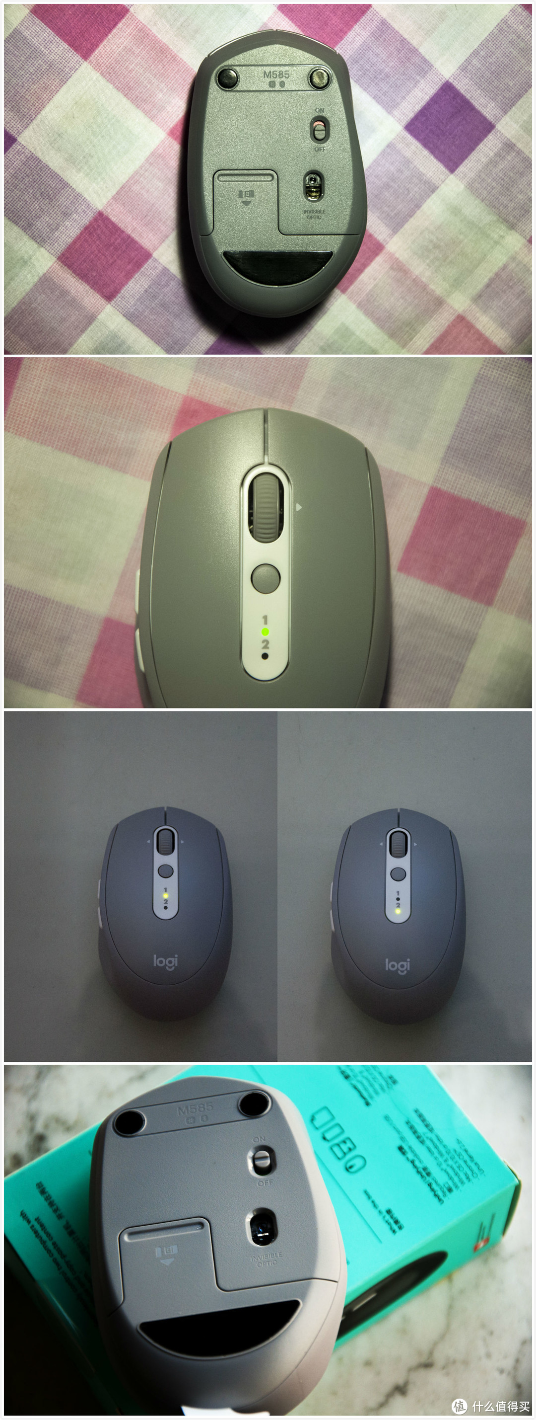 Logitech 罗技 585 鼠标开箱与FLOW功能解析