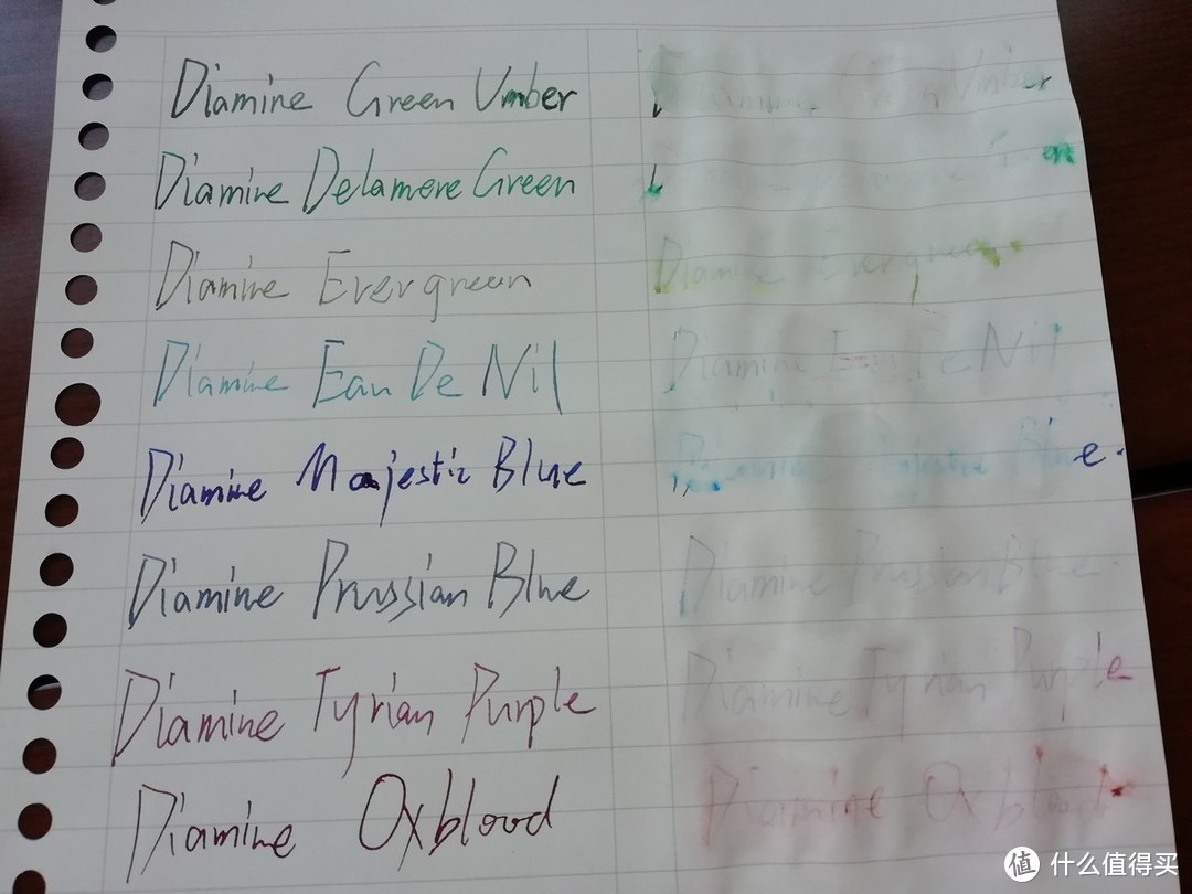 英国Diamine 戴阿米 普色系 钢笔彩墨8色试色测评