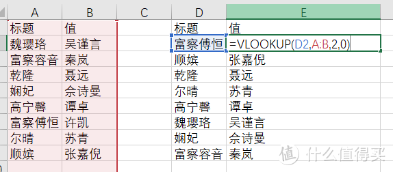 Excel常用vlookup公式、添加标题公式，改变单元格格式