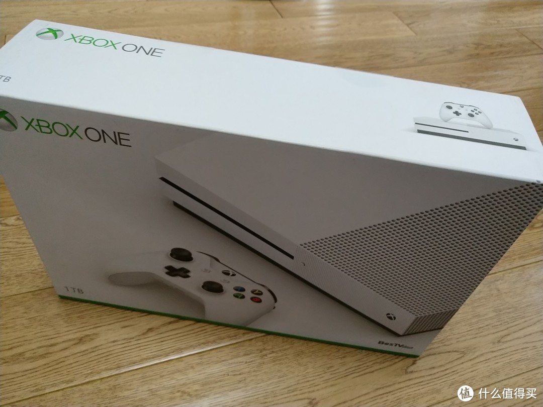 开箱晾物—SMZDM 什么值得买 幸运屋中奖 微软 XBOX ONE S 游戏机开箱