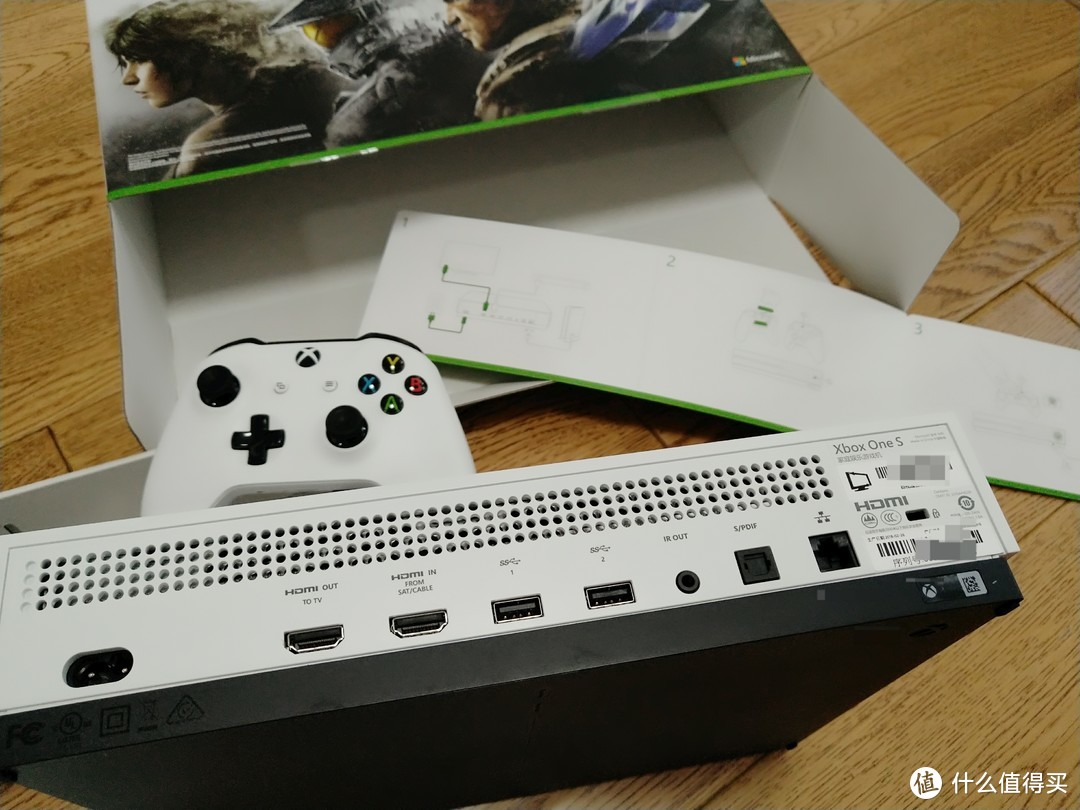 开箱晾物—SMZDM 什么值得买 幸运屋中奖 微软 XBOX ONE S 游戏机开箱