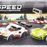 乐高 Speed Champion 系列 保时捷 911 RSR & Turbo3.0 75888开箱展示(人仔|贴纸|车手|搭建)