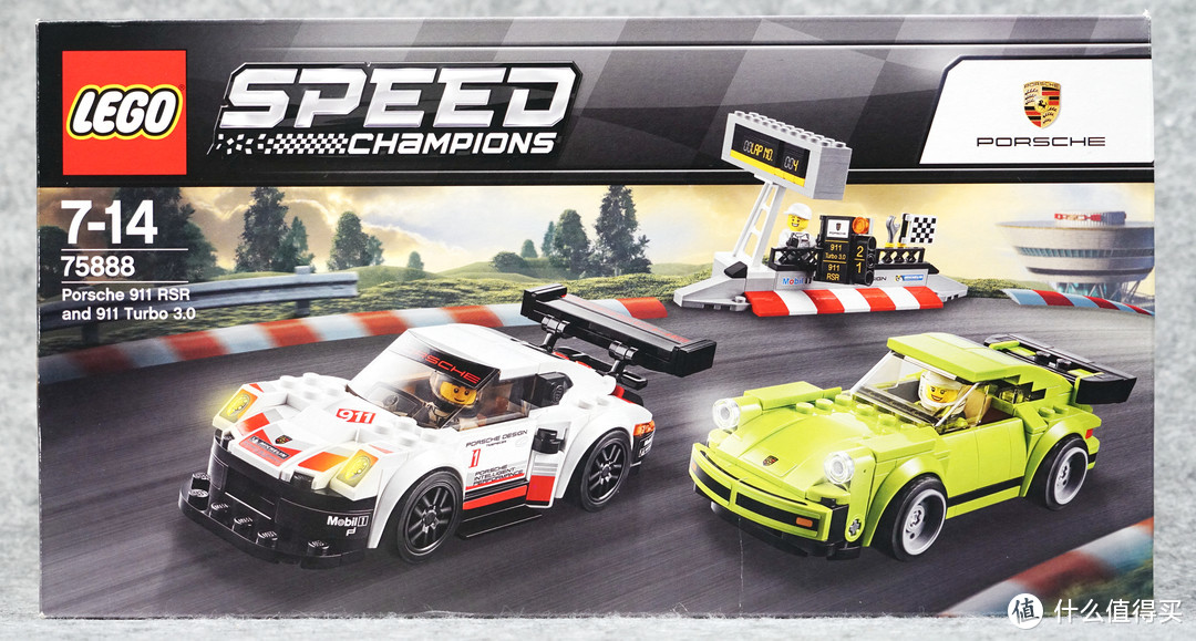 手残劝退！LEGO 乐高 Speed Champion 系列 保时捷 911 RSR & Turbo3.0 75888 开箱