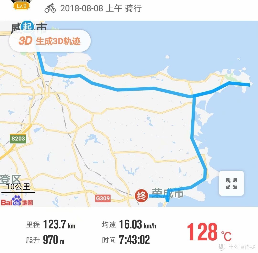 2018.8.8 第6天 威海-成山头-荣成 雨骑、到达最远点，开始返程