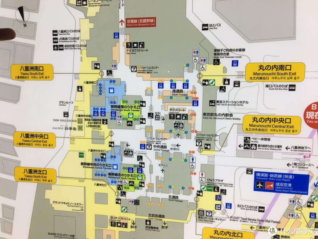 东京站大巴站在地图左上角的八重洲南口
